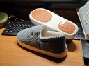 京东京造【厚底防滑】棉拖鞋男秋冬拖鞋室内居家毛拖保暖全包深灰色42-43 实拍图