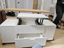 我爱川威可升降茶几餐桌两用现代简约家用客厅小户型多功能折叠移动茶几桌 包安装【木板面+白柜体】 120*60cm 实拍图