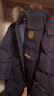 三彩【90白鹅绒】2025冬季新款户外工装派克羽绒服防水鹅绒服M 藏青色 L 165/88A 实拍图