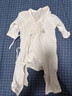 贝瑞加（Babyprints）婴儿连体衣2件装新生儿纯棉内衣长袖四季爬服宝宝哈衣薄款 白黄59 实拍图