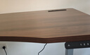 京东京造电动升降电脑桌电竞桌 书桌 桌子学习桌  双电机1.4m胡桃木色 实拍图