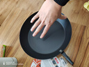 京东京造 平底锅 煎锅无涂层煎蛋牛排烤盘早餐平底燃气【进口极铁】28cm 实拍图