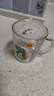 光多拉 儿童牛奶杯玻璃杯刻度奶粉吸管杯家用饮水杯宝宝冲泡喝奶杯绿 实拍图