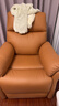 左右沙发功能皮感科技布单人沙发单椅DZY6010 暮光橙31055 实拍图