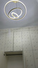 雷士（NVC）北欧智能led高显指轻奢吊线吊灯客厅灯餐厅灯卧室灯灯具灯饰 金晶环 70瓦LED 暖白【单色款】 实拍图