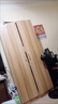 米囹衣柜家用卧室出租房用收纳子小户型板木板式简易组装平开门衣柜子 2门【浅胡桃+白】长80宽40高180 (非主图) 2门 x 组装 实拍图