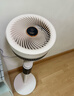 钻石牌（DIAMOND）电风扇空气循环扇落地扇家用风扇涡轮换气扇循环对流风扇落地大风量立式节能轻音电扇 【奶油白】语音遥控/FS-2401CYV-3D 实拍图