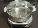 九阳（Joyoung）0涂层IH秒涮电火锅火锅专用锅电锅家用4-8人分体式可拆洗多功能电蒸锅不锈钢电煮锅6L火锅锅GN12 实拍图