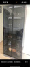 莀晞家居酒柜 客厅酒柜家用落地餐边柜储物柜展示柜简约带钢化玻璃门酒柜 轻奢灰双门80*40*200带灯无酒格 实拍图