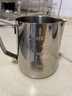CLITON 咖啡拉花杯尖嘴拉花缸加厚304不锈钢打奶泡杯 带刻度350ML拉花杯 实拍图