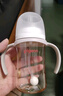 贝亲（Pigeon）自然离乳 PPSU重力球吸管双把手奶瓶 240mL  6月+ AA252 实拍图