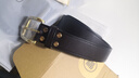 马登工装美式复古进口牛皮皮带男黄铜单针快脱扣真皮硬汉裤腰带男 深咖色 （115cm长 X 3.8cm宽） 实拍图