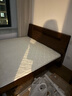 源氏木语全实木床北欧风小户型卧室家具橡木床现代简约主卧1.5m1.8m双人床 胡桃色高铺夜光床斜靠版【橡木】 1500mm*2000mm  框架结构 实拍图