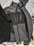 京东京造【黑武士战甲三合一冲锋衣】男女抓绒内胆外套新年衣服 玄武灰 S 实拍图