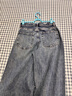 优衣库女装男装宽松廓形牛仔裤/弯刀镰刀裤子479000 482280 479000/67海蓝色 21 /150/54A 实拍图