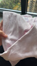 舒贝怡2条装婴儿裤子春秋款男女童宝宝高腰护肚睡裤纯棉儿童秋裤粉100CM 实拍图