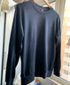 京东京造【100%长绒棉】卫衣男秋季外套男装衣服长袖t恤男女藏青色 L 实拍图