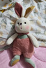 威尔通（WELTSTON）毛绒玩具布娃娃抱枕安抚玩偶摆件儿童生日礼物 小白兔子公仔70cm 实拍图