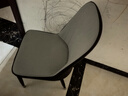 曙亮 椅子  家用 餐椅餐桌 靠背椅子 轻奢酒吧椅 皮革椅子灰咖色 实拍图