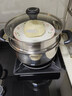 爱仕达（ASD）汤锅 304不锈钢小蒸锅 蒸煮一体汤锅 22CM燃气电磁炉通用奶锅B1-Z 实拍图