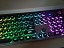 惠普（HP）K500Y真机械手感键盘 朋克蒸汽复古有线游戏专用吃鸡笔记本电脑电竞lol办公键盘 黑色彩光圆帽 实拍图