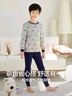 红豆儿童纯棉内衣套装男女童秋衣秋裤睡衣棉毛衫套装M1241麻灰130 实拍图