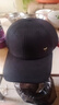 红蜻蜓中老年人帽子男士冬季加绒加厚羊毛鸭舌帽爸爸爷爷老人护耳棒球帽 羊毛混纺护耳款-黑色【盒装】 均码 帽围（56-60CM） 实拍图