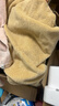 京东京造400g倍柔全棉CP浴巾 A类加大加厚吸水男女通用大浴巾 麦子黄素色 实拍图