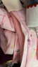巴拉巴拉童装女童棉服两件套秋冬装儿童宝宝防水印花连帽外套精致潮流户外 粉色调01315 100 实拍图