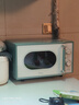 美的（Midea）小滋味微波炉家用小型 复古旋钮薄荷曼波风 一级能效平板变频轻音预制菜加热M1G1 实拍图