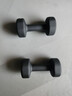 Keep彩色浸塑哑铃男士健身家用器械肌肉塑形墨灰色 5kg*2 实拍图