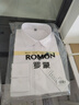 罗蒙长袖衬衫男士商务免烫衬衣弹力打底衫外套上衣爸爸装RCS1白色 M 实拍图