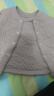 童泰（TONGTAI）宝宝秋衣套装秋冬季纯棉保暖婴儿衣服儿童睡衣家居服紫色90cm 实拍图