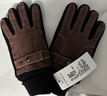 红蜻蜓真皮手套男冬天骑车摩托车加绒加厚触屏保暖防风防溅水猪皮棉手套 款式一 - 真皮加绒加厚 - 咖色 均码 防风触屏 实拍图