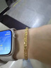 妗绮水贝黄金足金999包银实心手镯子24k金古法爆闪碎碎冰亮面镯子 4mm碎冰冰圈口包金1.9克 下单52-64备注 花小钱办大事 实拍图