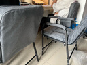 汤凯颐电脑椅懒人沙发宿舍家用靠背椅可躺可调办公椅学生折叠座椅电竞椅 百搭灰+储物袋【靠背五档调节】 实拍图