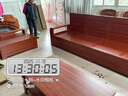 梓画实木沙发客厅金丝胡桃木家用中式直排贵妃储物2026新款家具1203 四人位+贵妃踏+茶几【特价】 【储物款】 零胶净醛｜流星棉麻｜乳胶坐垫 实拍图