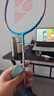 YONEX尤尼克斯羽毛球拍全碳素比赛单拍疾光NF8S蓝紫已穿线附手胶 实拍图