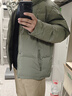 京东京造羽绒服男鸭绒加厚防寒工装面包服短款冬季外套衣服 橄榄绿 2XL 实拍图
