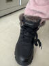 全洲狼 雪地靴男冬季新款东北棉鞋男大码抗寒防水加绒保暖轻便防滑靴子 黑色棉鞋-升级版 加绒 42 (260mm) 实拍图