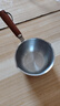 热油小锅泼油锅加厚不锈钢木柄防烫带刻度双倒流口不挂油无涂层 【木柄】第三代升级加厚款300ml 实拍图