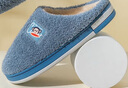 大嘴猴（Paul Frank）棉拖鞋男情侣时尚简约厚底家居保暖冬季拖鞋PF6661蓝色290 实拍图