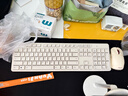 CHERRY樱桃DW2300键盘无线键鼠套装 键盘鼠标商务办公家用笔记本电脑外接全尺寸轻音便携人体工学 复古白 实拍图