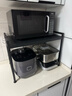 京东京造 微波炉置物架可伸缩厨房烤箱收纳架厨房烹饪器具[二层加厚] 实拍图