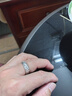 招矿足银9999实心光面锤纹男女银戒指情侣对戒银饰品 【新款宽版锤纹】一件约7克 足银9999银戒指 实拍图