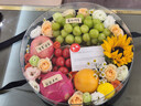 拾光逆旅同城配送鲜花水果礼盒法式水果礼盒果提篮送长辈老婆女友生日礼物 葡提盛宴丨青提蓝莓火龙果向日葵鲜花水果礼盒 实拍图