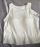 优衣库女装Bra短背心/加杯背心辣妹风条纹拼色带胸垫新款473989 00 白色 XS /150/80 实拍图