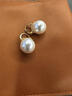 戚小米S925纯银珍珠耳钉女明星同款耳环2025新款轻奢高级感仿珍珠耳饰 S925银珍珠耳钉一对【12mm】 实拍图