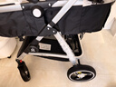 纽贝耳newber婴儿车 婴儿推车 婴儿车0-3岁用折叠可坐可躺带减震 可换向 黑白 防风保暖罩+防蚊罩+护脊板 实拍图