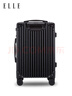 ELLE法国品牌26英寸行李箱黑色时尚拉杆箱密码箱万向轮TSA旅行箱 实拍图